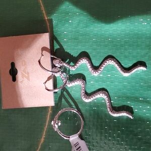 *NWT*  Costume Snake Hoop earrings and ring